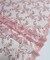 Pink Sequin Embroidered Lace Fabric by the Yard, 54" Wide Floral Mesh Lace with Double Scalloped Edges